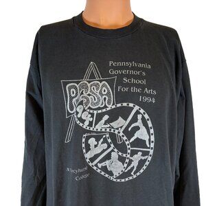 Vintage Mercyhurst College T Shirt Mens XL Pennsylvania Governor School Arts 90s